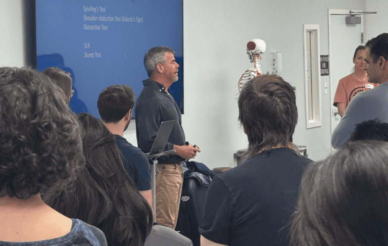 Matt Callison teaching the Sports Medicine Acupuncture Certification program